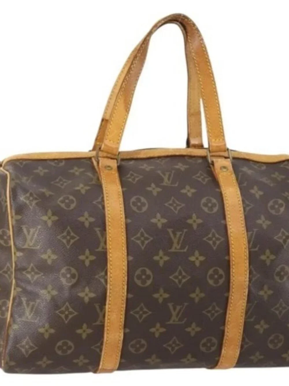 LOUIS VUITTON Monogram Sac Souple 35 Boston Bag M41626 LV Auth 152506